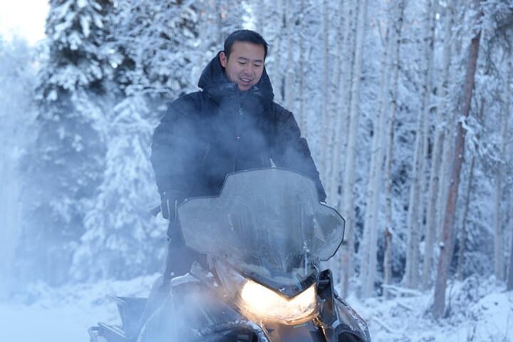 Thrilling Glacier Snowmobile Tour on the Frozen Chena River photo 6