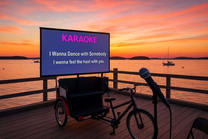 Outdoor Karaoke on Bar Harbor Pier: Sunset Ocean-View Sing-Along photo 2