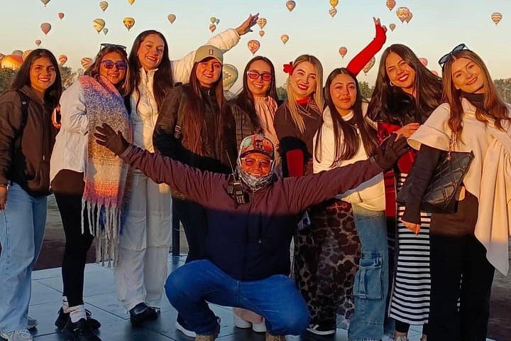 Sunrise Hot-Air Balloon Flight Near Mexico City with Cave Breakfast & Archaeological Stop photo 2