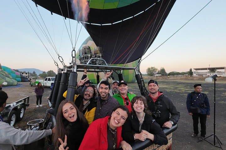 Sunrise Hot-Air Balloon Flight Near Mexico City with Cave Breakfast & Archaeological Stop photo 3