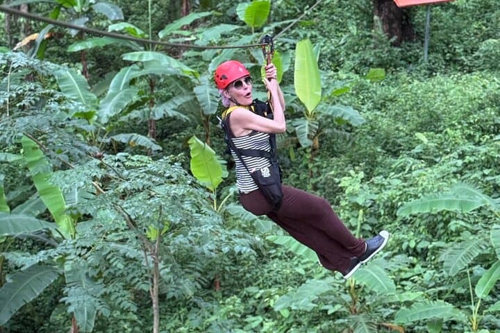 Sticky Waterfall Zipline and Whitewater Rafting: 8-Hour Chiang Mai Adventure Combo photo 2