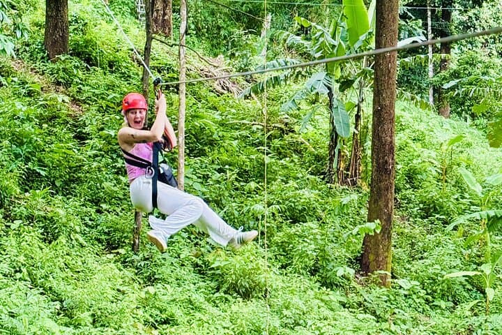 Sticky Waterfall Zipline and Whitewater Rafting: 8-Hour Chiang Mai Adventure Combo photo 3