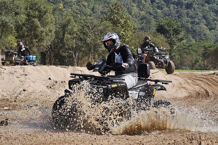 Chiang Mai Sticky Waterfall ATV and Zipline: 8-Hour Jungle, Canopy, and Limestone Climb photo 2