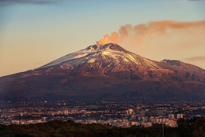 Etna & Taormina Private Tour from Palermo — Day Trip to Mount Etna Craters and Taormina Views