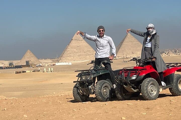 Golden Sunset ATV at the Pyramids: Private VIP Quad Tour in Giza photo 1