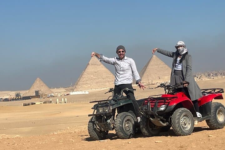 Golden Sunset ATV at the Pyramids: Private VIP Quad Tour in Giza photo 2