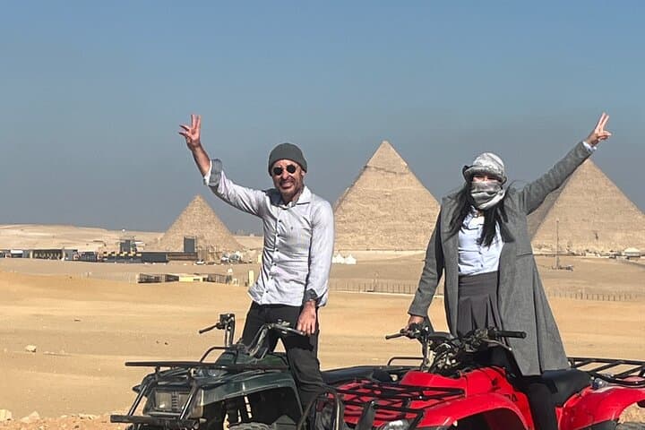 Golden Sunset ATV at the Pyramids: Private VIP Quad Tour in Giza photo 3