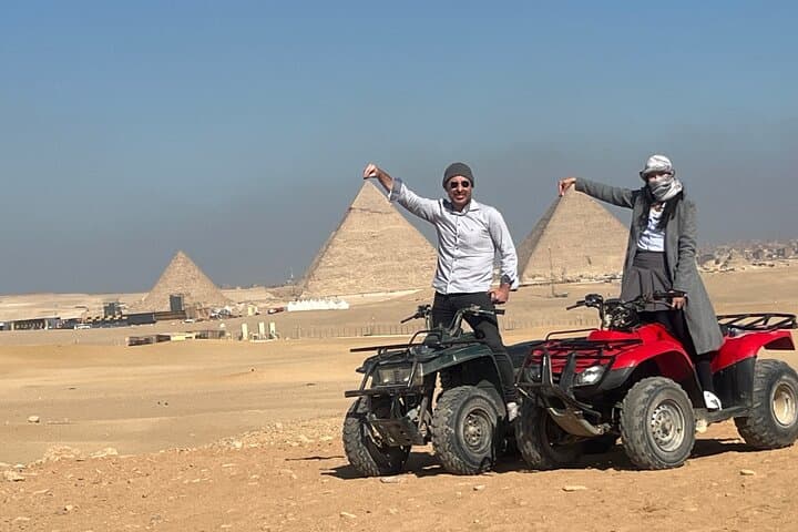 Golden Sunset ATV at the Pyramids: Private VIP Quad Tour in Giza photo 4