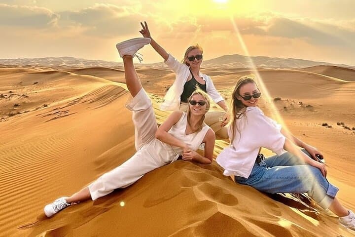 VIP Red Dune Desert Safari in Lahbab: Dune Bashing, Camel Rides & BBQ Night photo 5