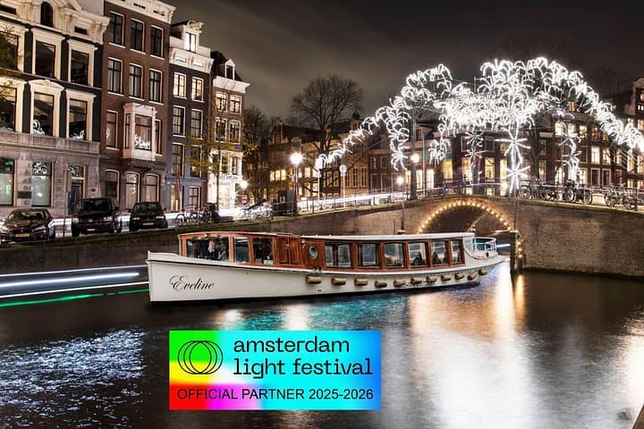 Amsterdam Light Festival Heated Canal Cruise — 75-Minute Saloon Boat Experience photo 1