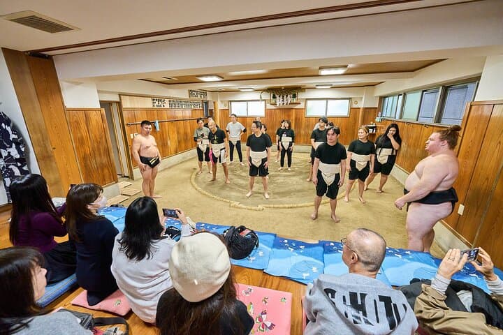Train with a Yokozuna: Sumo Practice & Chanko-Nabe at Asahifuji Dojo, Tokyo photo 3