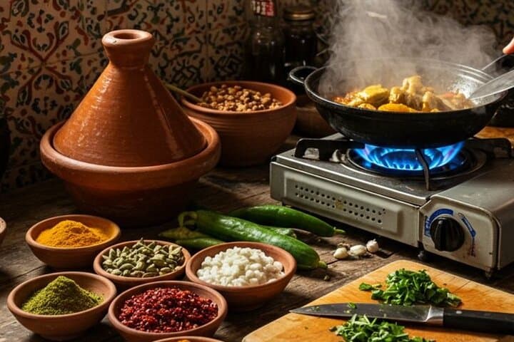 Hands-On Moroccan Cooking Class with a Tangier Family — Market-to-Table Experience photo 2