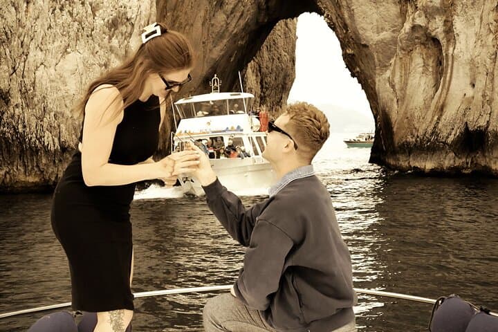 Romantic Proposal at Capri's Faraglioni with Professional Photoshoot photo 3