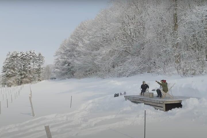Maoi Hill Snowshoeing — Private Winter Terrace Overlooking the Ishikari Plain