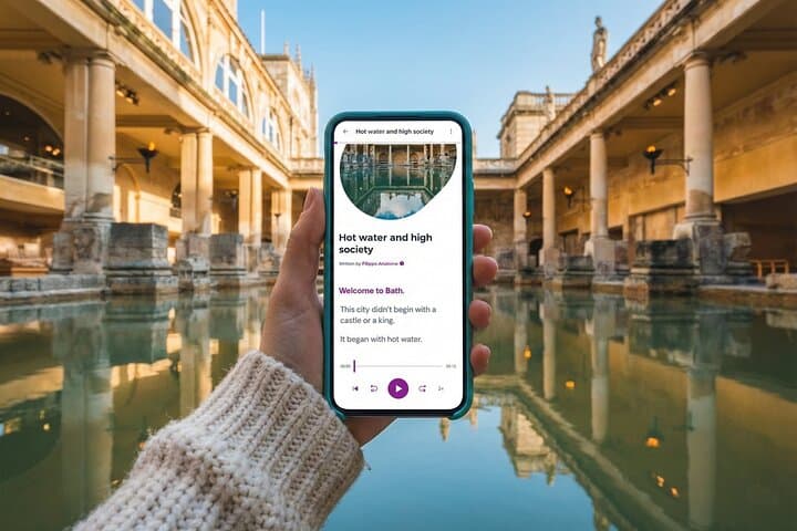 Self-Guided Walking Tour of Bath: Roman Baths to Royal Crescent (Audio Guide)