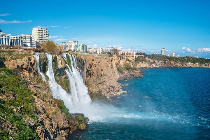 Private Shore Tour of Antalya: Waterfalls, Old Town & Panoramic Boat Ride