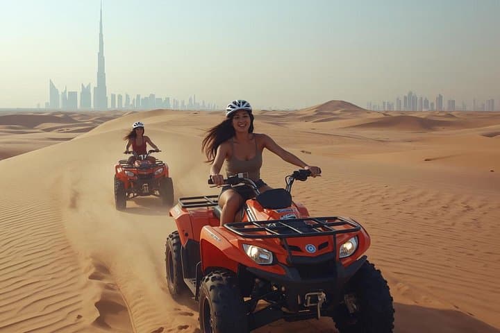 Dubai Big Red Quad Bike Tour: Private Pickup & 60-Minute Dune Ride photo 1