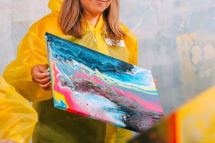 Private Fluid Art Class in Houston: Hands-On Acrylic Pour Workshop