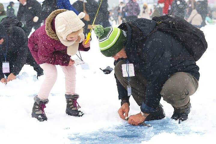 Hwacheon Ice Fishing Festival Day Tour from Seoul — Ice Fishing, Sledding & Local Winter Flavors