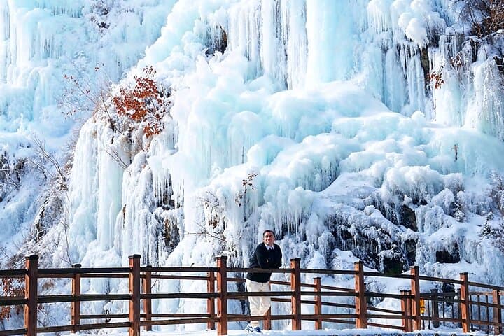 Winter Wonders: Half-Day Eobi Ice Valley & Nami Island Tour from Seoul photo 2