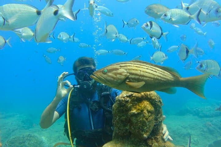 Dive the Side Underwater Museum: Guided Scuba Trip to Ancient Statues photo 2