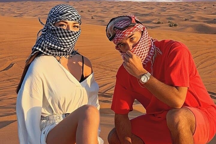 VIP Red Dune Desert Safari in Lahbab – Camel Rides, Quad Bikes & BBQ Dinner