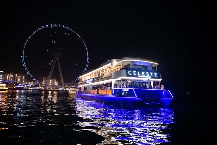 Dubai Marina Dinner Cruise: Luxury Catamaran, Live Shows & Night Views