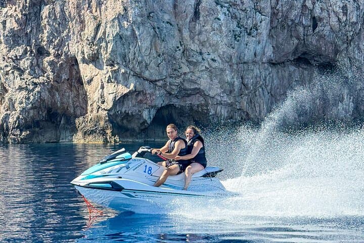 Jet Ski to Cala Salada: Guided 30-Min Adventure from San Antonio, Ibiza photo 6