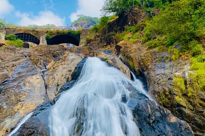 Full-Day Dudhsagar Waterfall & Spice Plantation Tour from Goa: Jeep Safari, Old Goa Churches, and Local Flavors