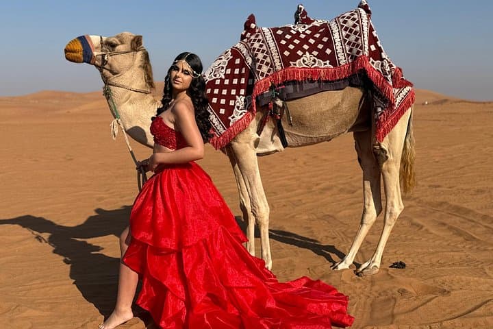 Sunset Red Dunes: Dubai Evening Desert Safari with Quad Bikes and Premium Camp photo 2