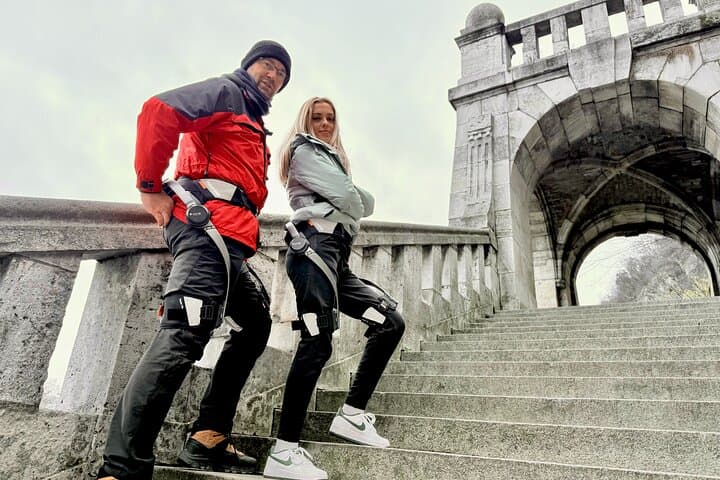 Budapest Exoskeleton City Walk — Gellért Hill, Castle & Chain Bridge on a Powered Tour