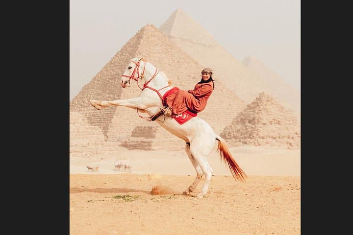 Giza Pyramids Photoshoot with Camel and Jumping Horse — Private Half-Day from Cairo photo 2