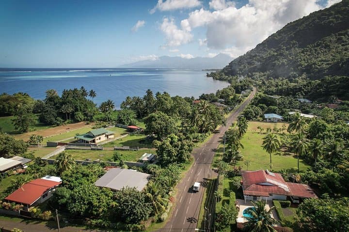 Full-Day Tahiti Grand Circle Private Shore Tour — Waterfalls, Marae & Black Sand Beaches