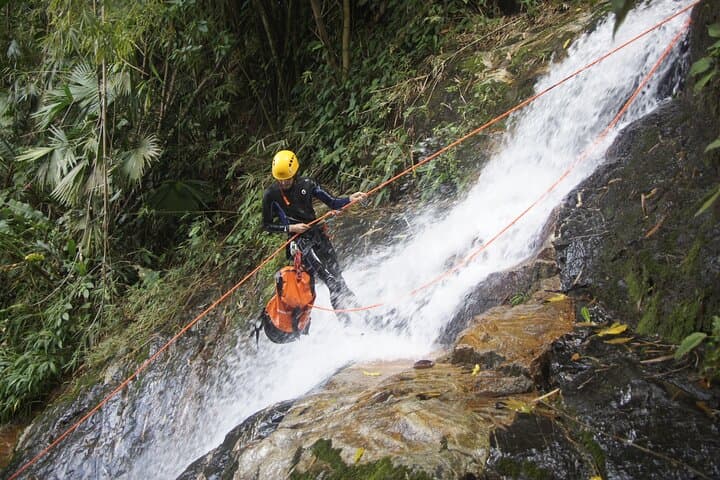 Canyoning in Minca: Waterfall Descent & Jungle Hike near Santa Marta