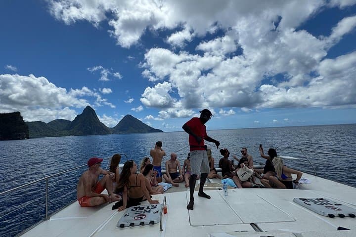 Private Catamaran Charter to the Pitons and Sulphur Springs in St Lucia photo 1
