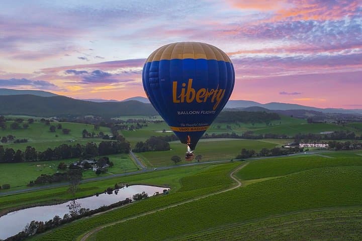 Sunrise Hot-Air Balloon Over Yarra Valley with Breakfast at Rochford photo 1