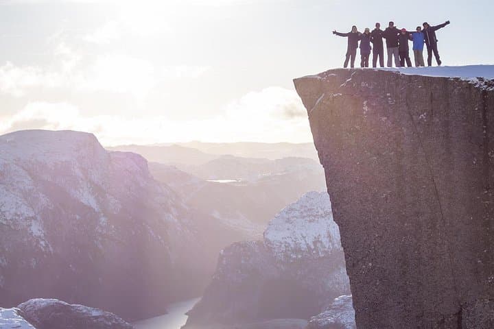 Preikestolen Winter Hike: Guided Snow Ascent to Pulpit Rock with Hot Meal photo 2