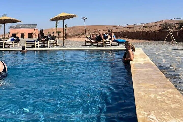 Agafay Desert Day Pass: Pool, Moroccan Lunch & Atlas Views from Marrakech