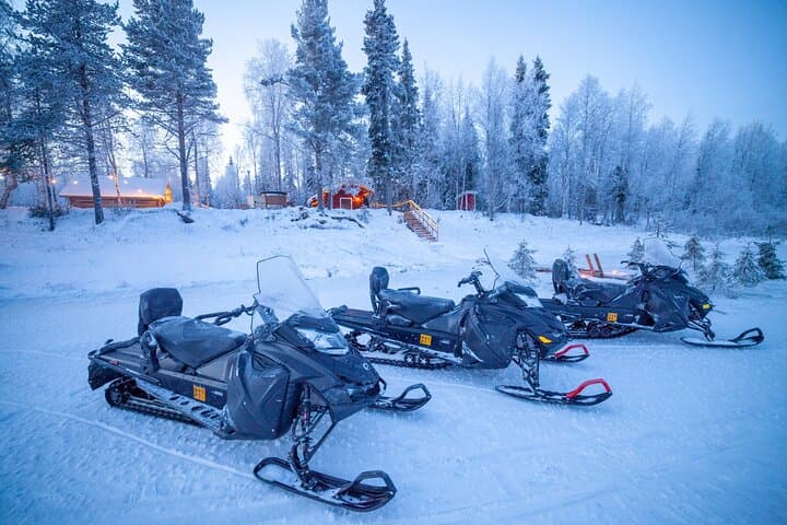 Private Snowmobile Safari and Riverside Sauna — Levi Arctic Adventure
