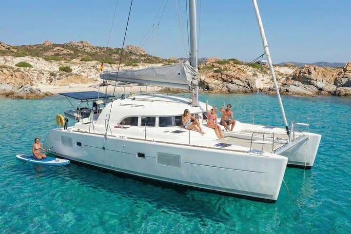 Private Catamaran Sailing from La Caletta to Berchida and Isola Rossa, Sardinia