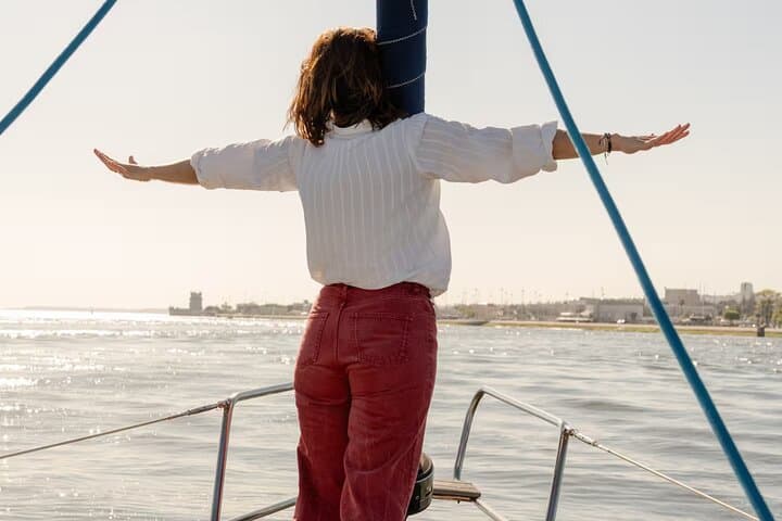 Tagus River Sailboat Cruise in Lisbon — Morning & Sunset with Drinks