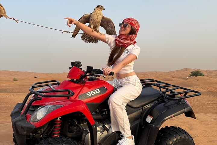 Dubai Half-Day Desert Safari: Dune Bashing, Camel Ride & BBQ BBQ Dinner Experience photo 4