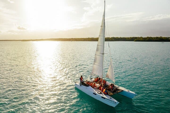 Private Catamaran Lunch on Bacalar Lagoon — Seven-Color Lagoon Cruise from Costa Maya photo 2