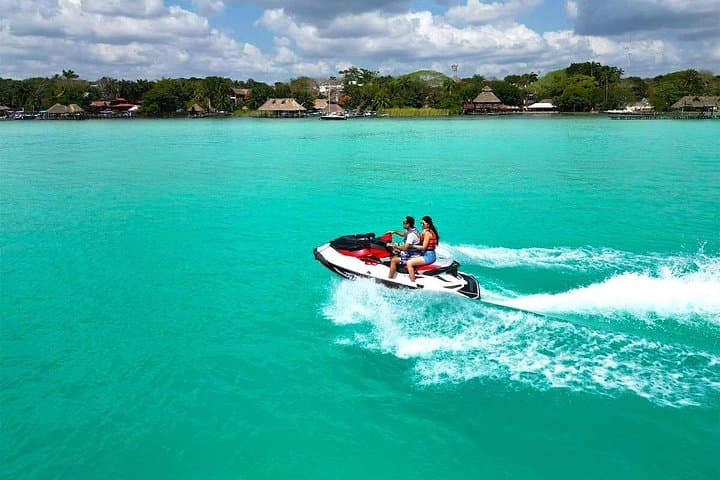 Private Jet Ski Tour of Bacalar's Seven Colors Lagoon - Guided Half-Day Adventure photo 2