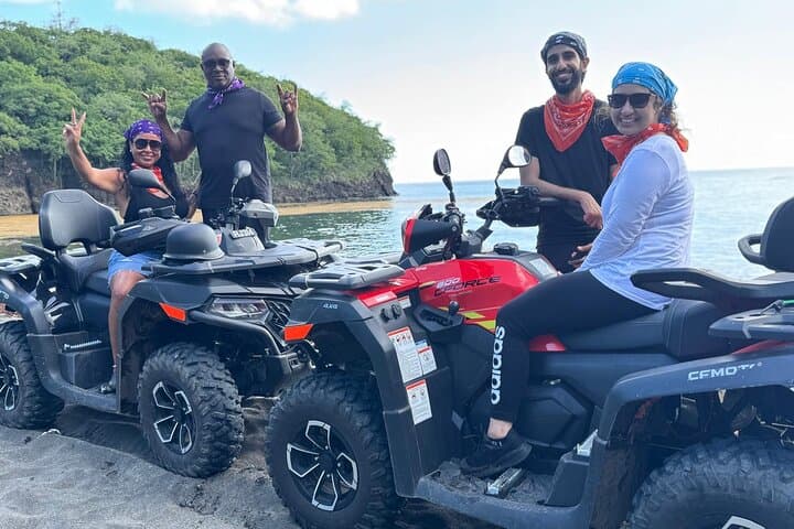 ATV Adventure Through Bellwood Layou Rainforest — Petroglyph Park & Waterfall Ride