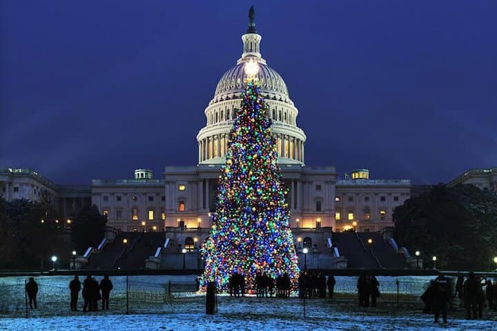 National Mall Night Tour: Holiday Lights & Iconic Monuments Bus Experience in Washington DC photo 3