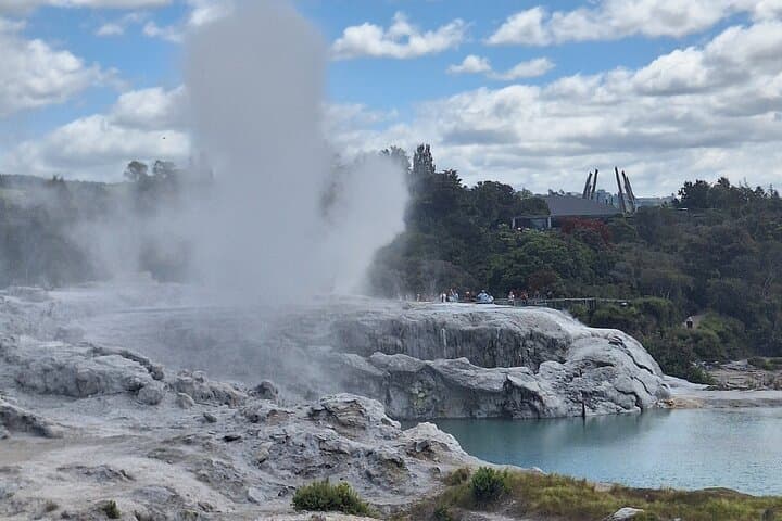 Rotorua Day Tour: Lake Tarawera, Redwood Treetop Walk & Whakarewarewa Māori Village photo 4
