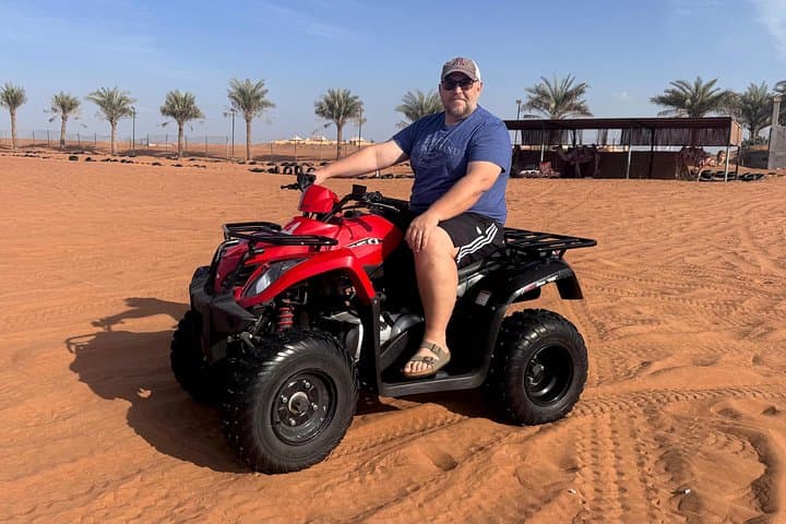 Sunset Red Dunes: Dubai Evening Desert Safari with Quad Bikes and Premium Camp photo 6