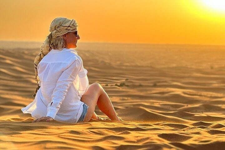 Dubai Private Red Dunes Desert Safari: Dune Bashing, Sandboarding & BBQ Under the Stars photo 1