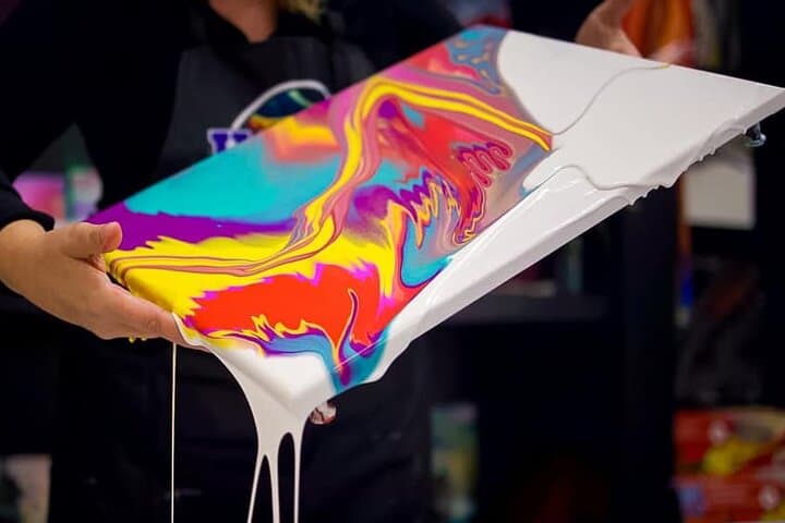 Detroit Fluid Art Experience: 10x20 Instructor-Led Canvas Workshop